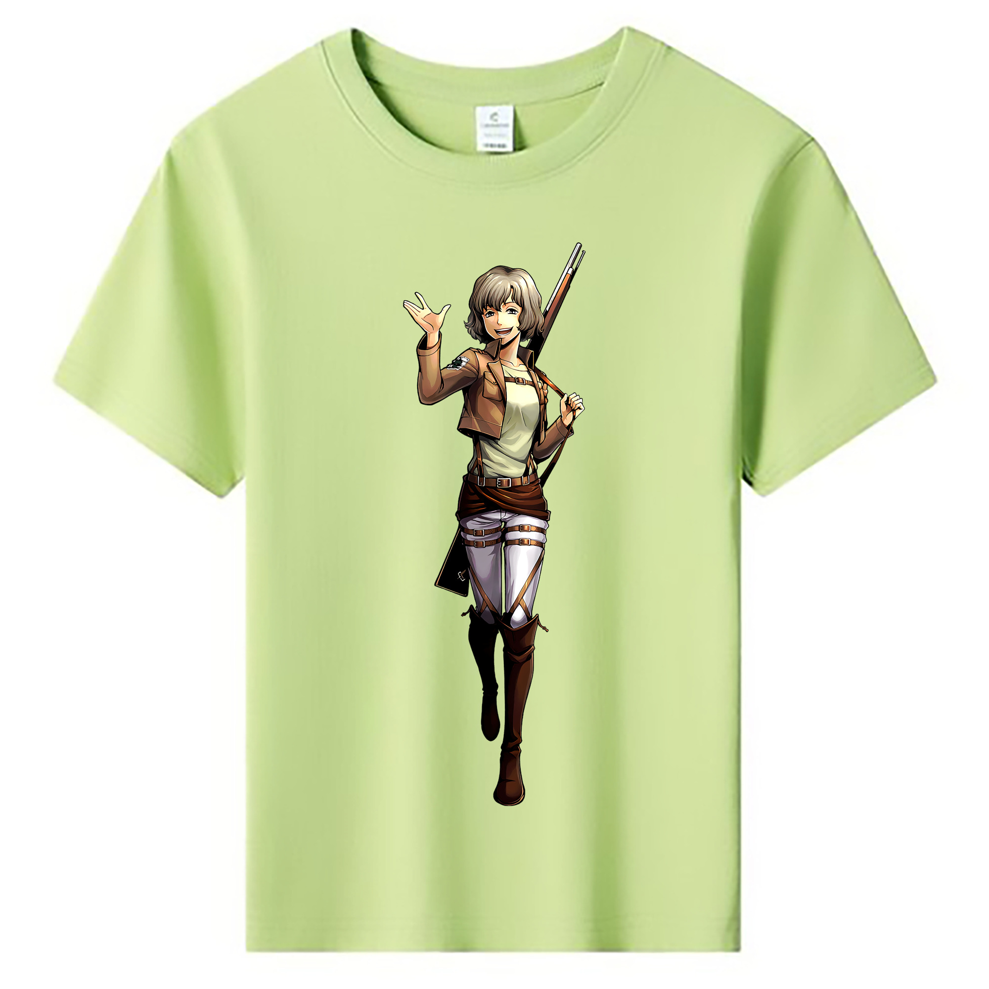 （画像用） 進撃の巨人 ヒツチ Attack on Titan Hitch 綿100％キッズTシャツ（フロントプリント）